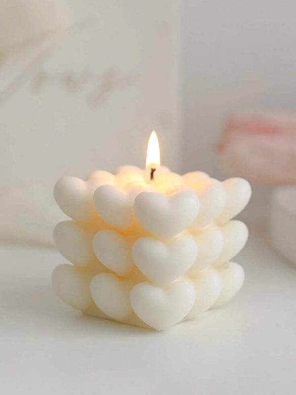Love heart candel