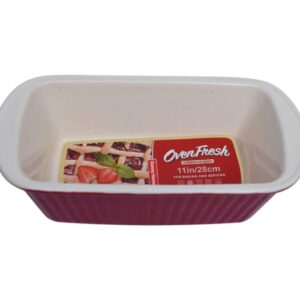 Porcelain rectangular tagine, size 28 cm