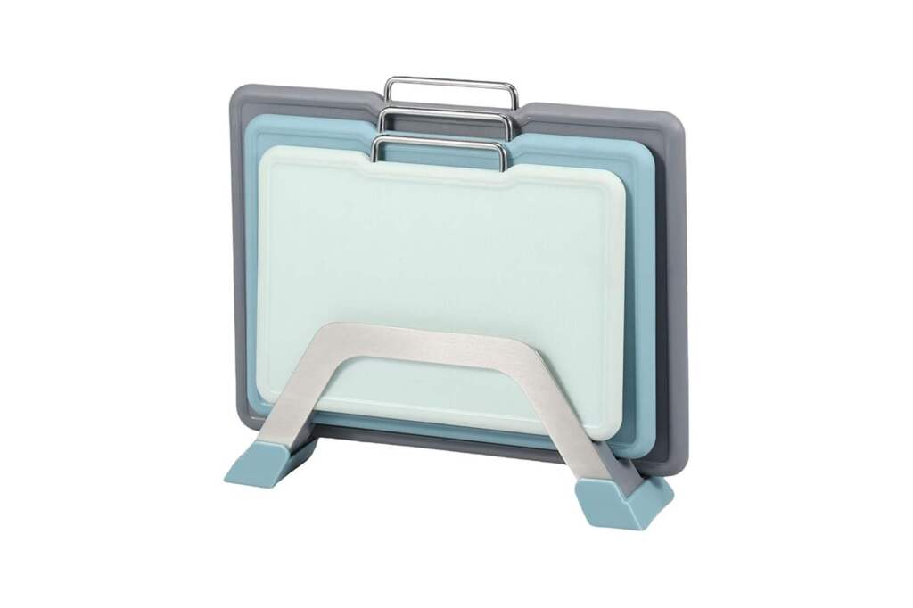 Cutting board set 3 pieces with PVC holder - Image 2