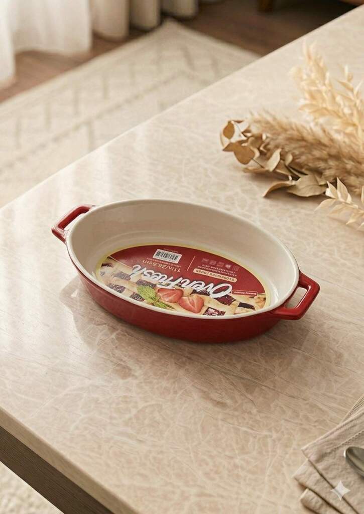 Porcelain Oval Tagine Size 31 cm