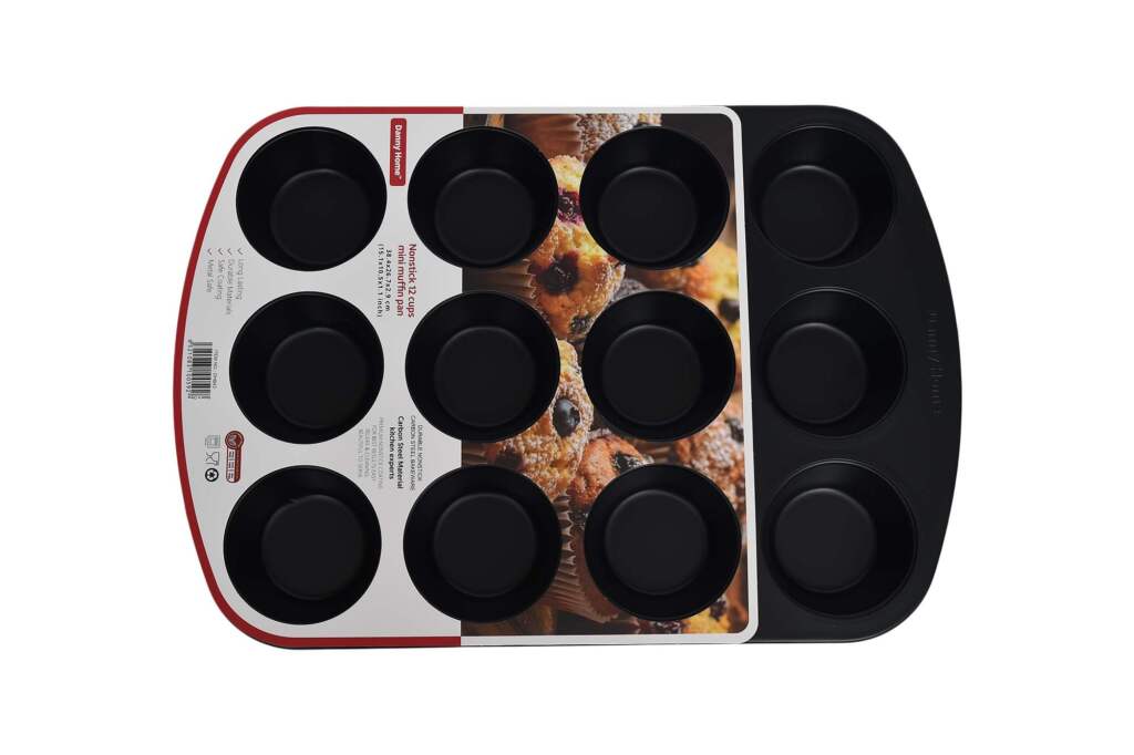 Muffin cup mold size 35 cm non-stick carbon steel - Image 2