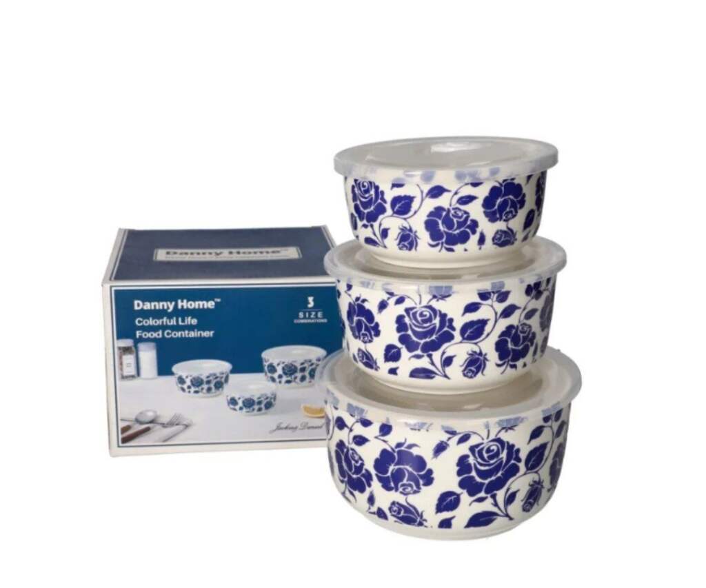 Quality Porcelain Food Container Set 3pcs - Image 3