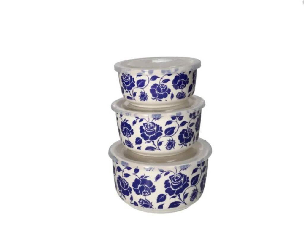 Quality Porcelain Food Container Set 3pcs - Image 2