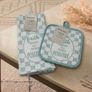 Danny Home Kitchen Towel & Pot Holder Set
